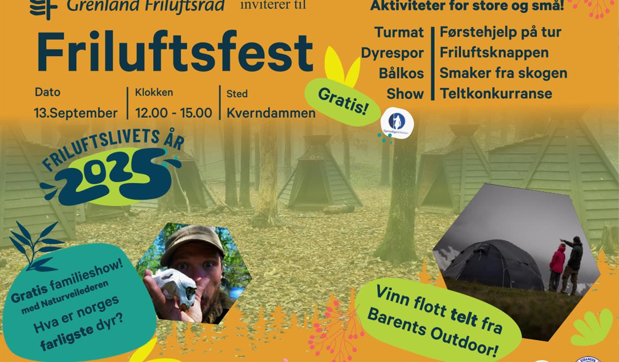 Invitasjon til Friluftsfest Kverndammen 13 september