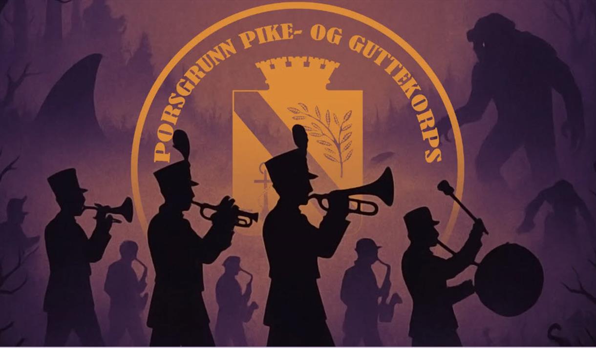 plakat til "Porsgrunn Pike- og Guttekorps"