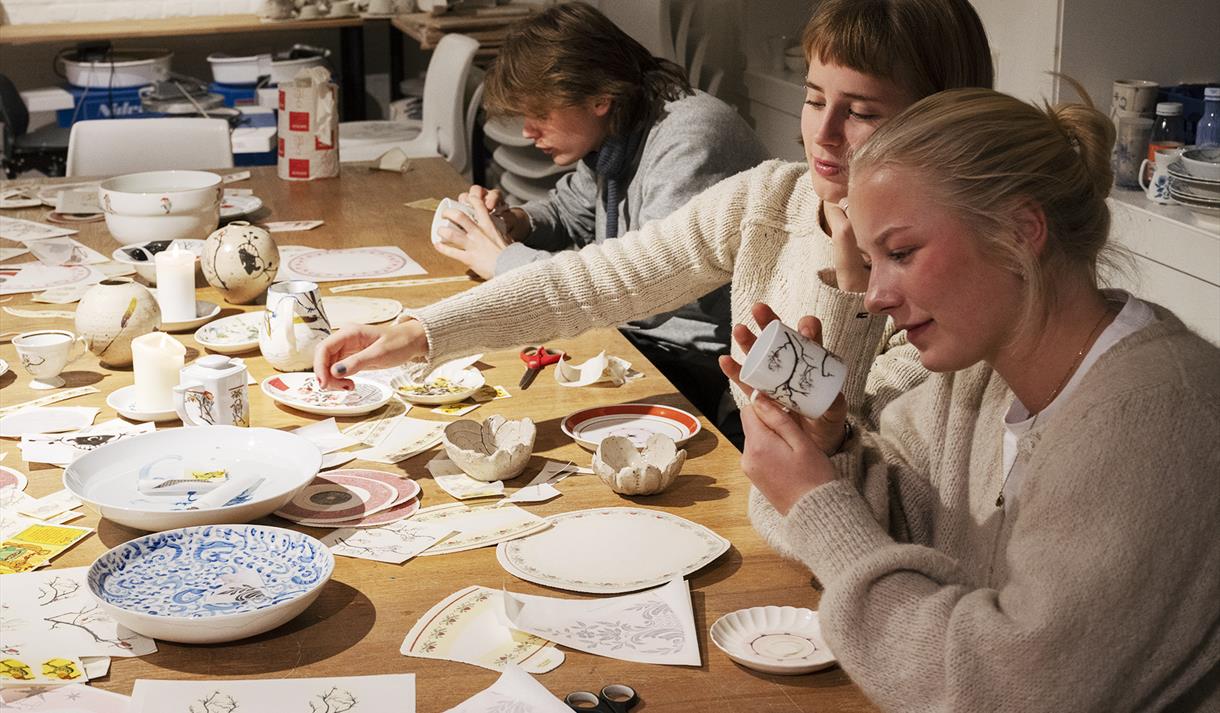workshop på porselensmuseet
