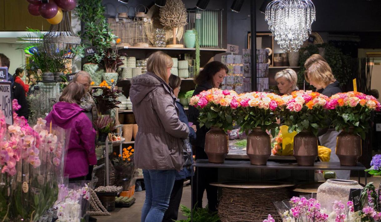 Blomsterbutikk på lietorvet