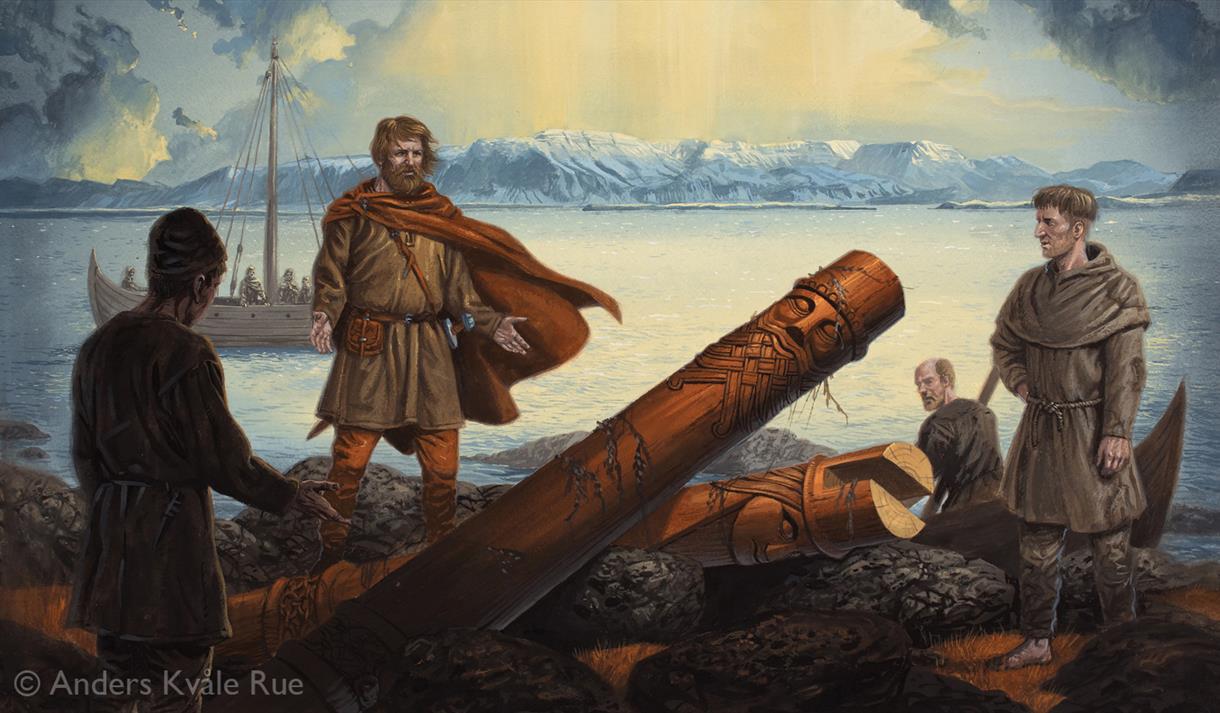 Historiske illustrasjonar av Anders Kvåle Rue, salsutstilling Kviteseid bygdetun 2026