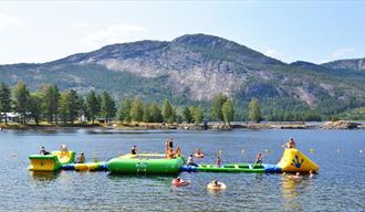 vanntrampoline ved Treungen