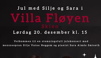 plakat til "Julekonsert Villa Fløyen"