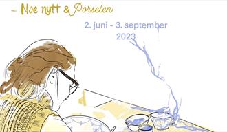Utstillingplakat med tegninger av Jonas Kittilsen