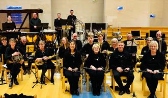 Skien janitsjar med gjester i julestemning