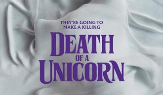plakat til "death of a unicorn"