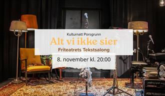 plakat til "Alt vi ikke sier"