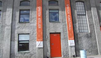 inngang til Spriten kunsthall i Skien