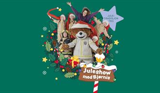 plakat til "Brannbamsen Bjørnis Juleshow"