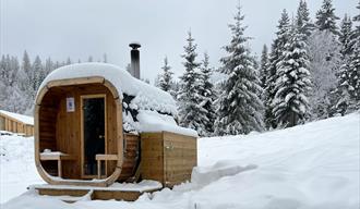badstue i snø