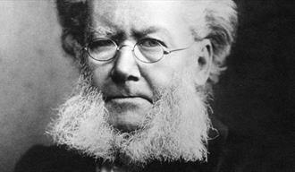 Henrik Ibsen med skjegg og briller