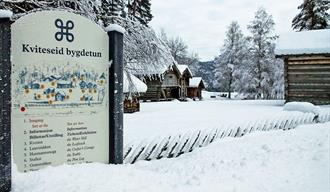 vinter på Kviteseid bygdetun