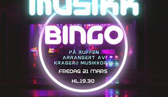 ER DU KLAR FOR EN HELT VILL KVELD MED MUSIKK, LATTER OG FANTASTISKE VIBBER?!  Bli med på MUSIKKBINGO fredag 21. mars kl. 19:30 på Ruffen Bar i Kragerø – der rytme, konkurranseinstinkt og allsang møtes i en episk fest!  Hva kan du forvente? Test musikkunnskapene dine og gjett låtene fra vår superkule Spotify-liste! Rop "BINGO!" først og vinn fantastiske premier! Nydelig mat, digg drikke og byens beste stemning! Høy allsangfaktor og kanskje til og med en kamp om mikrofonen! Gratis inngang, og alt vi samler inn på bingo går til Kragerø musikkorps! 200,- per bingoark Tag en venn du vil knuse i musikkbingo og gjør deg klar for en kveld du sent vil glemme!  PS! Det er Kragerø Musikkorps som står bak denne kvelden, men slapp helt av – det blir null marsjer og null korpsmusikk! Vi er way mer moderne enn som så – her snakker vi hits, partyvibber og full fest!