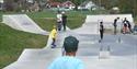 barn på Porsgrunn skatepark