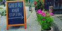 Skilt til galleriet