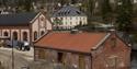 TØRKEHUSET: Tremassen som ble produsert i tresliperiet, inneholdt mye vann. Denne massen, som det skulle lages papir av, ble tørket i dette huset.