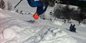 Framlengs salto med telemarkski