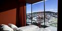 Seng med Utsikt på Comfort Hotel Porsgrunn