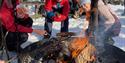 Grilling av pølser blir det