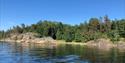 Badeplass i idylliske omgivelser