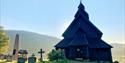 Stavkirke. Stave church. Eidsborg stavkyrkje, Vest-Telemark museum.