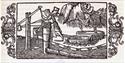 Bildet ovenfor viser saltkoking fra Olaus Magnus' store historisk-topografiske skrift om de nordiske folkene fra 1555. Sjøvann helles opp i grunne jernpanner som fyres opp til vannet fordamper og saltet ligger igjen. Store mengder brensel var påkrevd.