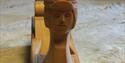 Høvel med figur, laga av Åsmund Kleiv, Morgedal