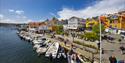 Blindtarmen med båter og lilletorvet Kragerø
