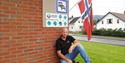 syklist velkommen bedrift Lunde Vandrerhejm