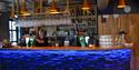 Baren og interiøret på EYDE Bar & Restaurant i Notodden. Foto