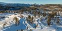skiløypene på Grønkjær skisenter i Notodden