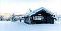 servicebygg på Groven Camping på vinter