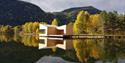 Soria Moria badstue i Dalen om høsten