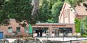 Inngang Telemarksgalleriet og verdensarvsenter i Notodden
