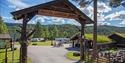 Inngang til Groven Camping & Hyttegrend