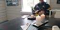 kaffepause under sykkelturen