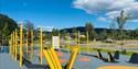 lekeplassen på Nesøya Aktivitetspark i Notodden