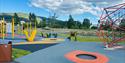 lekeplassen på Nesøya Aktivitetspark i Notodden