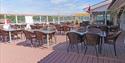 terrassen på restaurant Sjøterrassen i Bamble