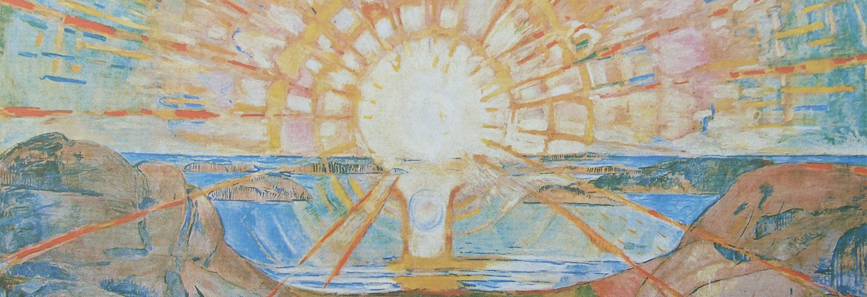 Maleriet Solen av Edvard Munch