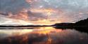 Follsjøen i solnedgang, Notodden. Foto