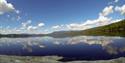 Follsjøen i sommervær, Notodden. Foto