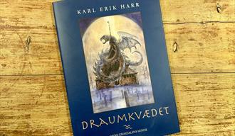 Bokomslag Draumkvedet-boka av Karl Erik Harr.