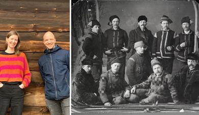 Fotocollage med Laura Ellestad & Ottar Kåsa, og Aurora Ski Club of Red Wing. Fotocollage med Laura Ellestad & Ottar Kåsa, og Aurora Ski Club of Red Wing.