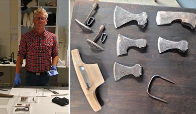 Handverkarsamling om verktøy og smiing av verktøy, Bygningsvern Vest-Telemark museum Handverkarsamling om verktøy og smiing av verktøy, Bygningsvern Vest-Telemark museum