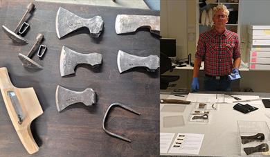 Handverkarsamling om verktøy og smiing av verktøy, Bygningsvern Vest-Telemark museum Handverkarsamling om verktøy og smiing av verktøy, Bygningsvern Vest-Telemark museum