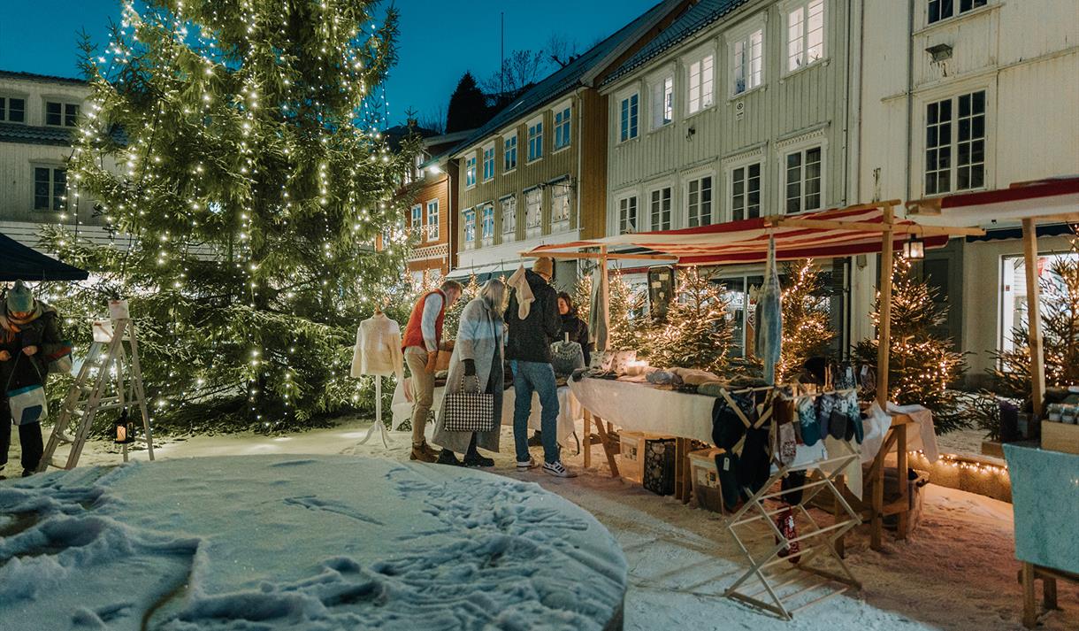 Julemarked på Kragerø torv
