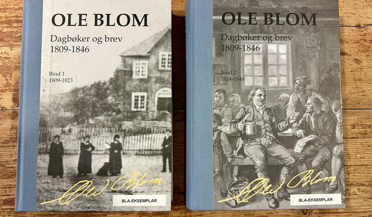 Bokomslag: Ole Blom - Dagbøkar og brev, band 1 og 2