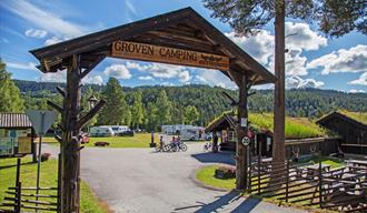 Inngang til Groven Camping & Hyttegrend