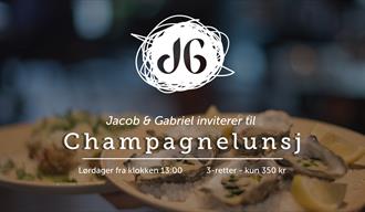 Champagnelunsj / lørdagslunsj på Jacob & Gabriel